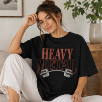 Heavy Metal - Barbell Graphic With Quiet Gym Attitude