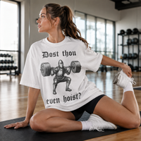 Dost Thou Even Hoist - Knight, Barbell and Blackletter Attitude