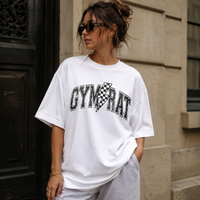 Gym Rat - Checkered Bolt Varsity Graphic Tee