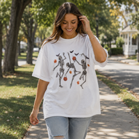 Bone Rhythm - Dancing Skeletons in Autumn Movement