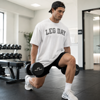 LEG DAY - Collegiate Attitude on an Oversized Tee
