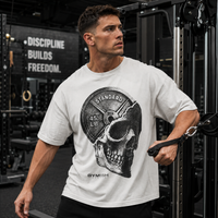 Standard 45 - Monochrome Skull Plate Streetwear Tee