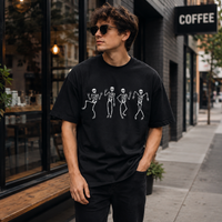 Bone Rhythm - Dancing Skeletons Graphic Streetwear Tee