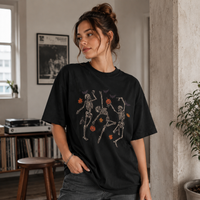Bone Rhythm - Dancing Skeletons in Autumn Movement