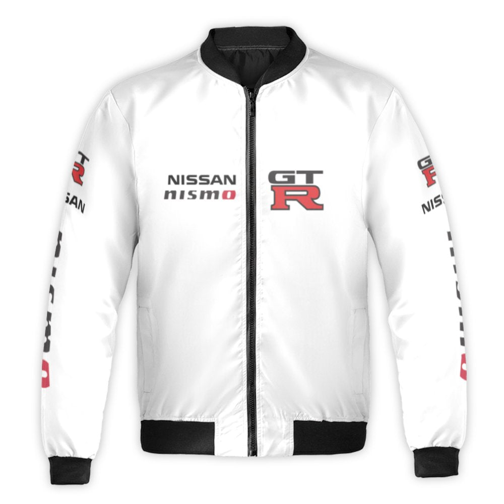 Nissan GT-R Nismo Bomber Jacket | Japanese JDM Streetwear Racing Apparel | Durable Nylon Shell | Motorsport Gift for Car Enth