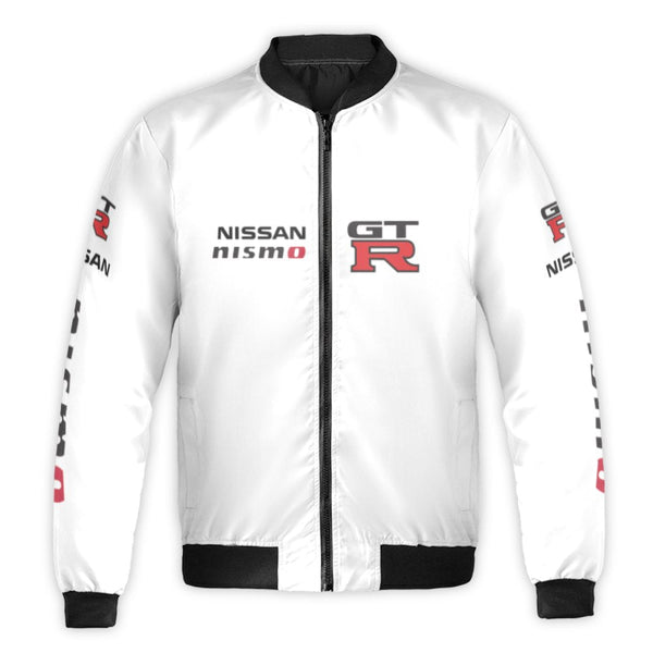 Nissan GT-R Nismo Bomber Jacket | Japanese JDM Streetwear Racing Apparel | Durable Nylon Shell | Motorsport Gift for Car Enth