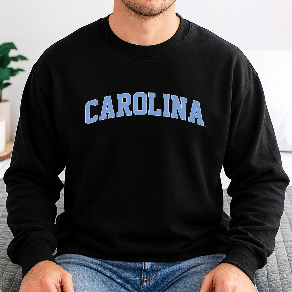 Carolina Crewneck Sweatshirt | Vintage Collegiate Lettering | Premium Cotton Blend | Unisex Comfort Gift for University Stude