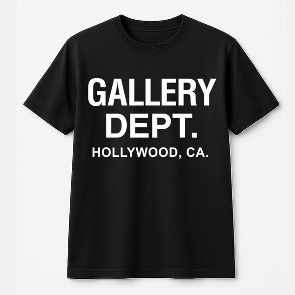 Hollywood Letter Print T-Shirt | Minimalist Graphic Streetwear Style | 100% Cotton Premium Quality | Unisex Relaxed Fit Casua