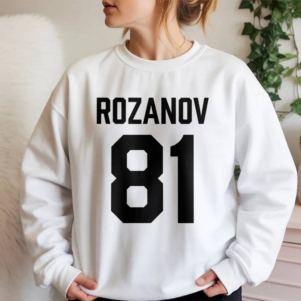 Rozanov 81 Hockey Sweatshirt | Unisex Athletic Jersey Inspired Crewneck | Premium Cotton Blend | Gift for Hockey Fans and Spo