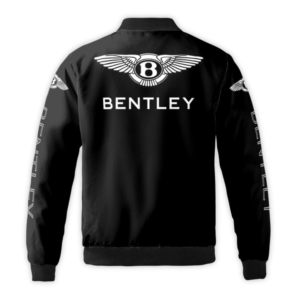 Luxury Car Bomber Jacket | Winged Logo Graphic Print | Durable Nylon Shell | Premium Gift for Automotive Enthusiasts