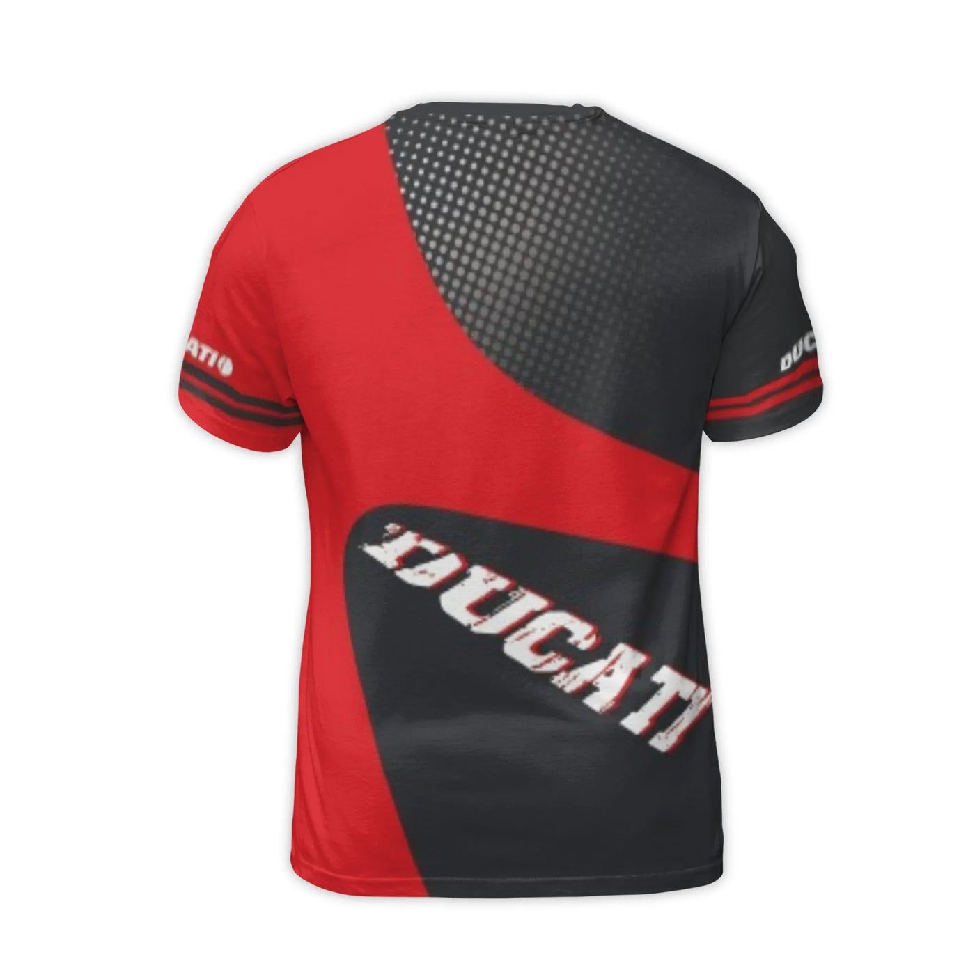 Ducati Motorcycle Graphic 3D T-Shirt | Racing Engine Sportswear | Premium Polyester Jersey | Birthday Gift For Biker Men And 