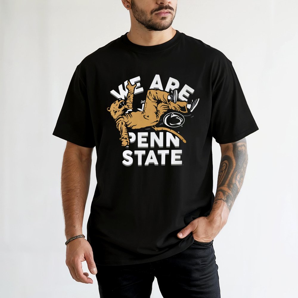 Penn State University Mascot T-Shirt | Retro We Are Penn State Graphic | 100% Cotton Premium Tee | College Football Fan Gift 