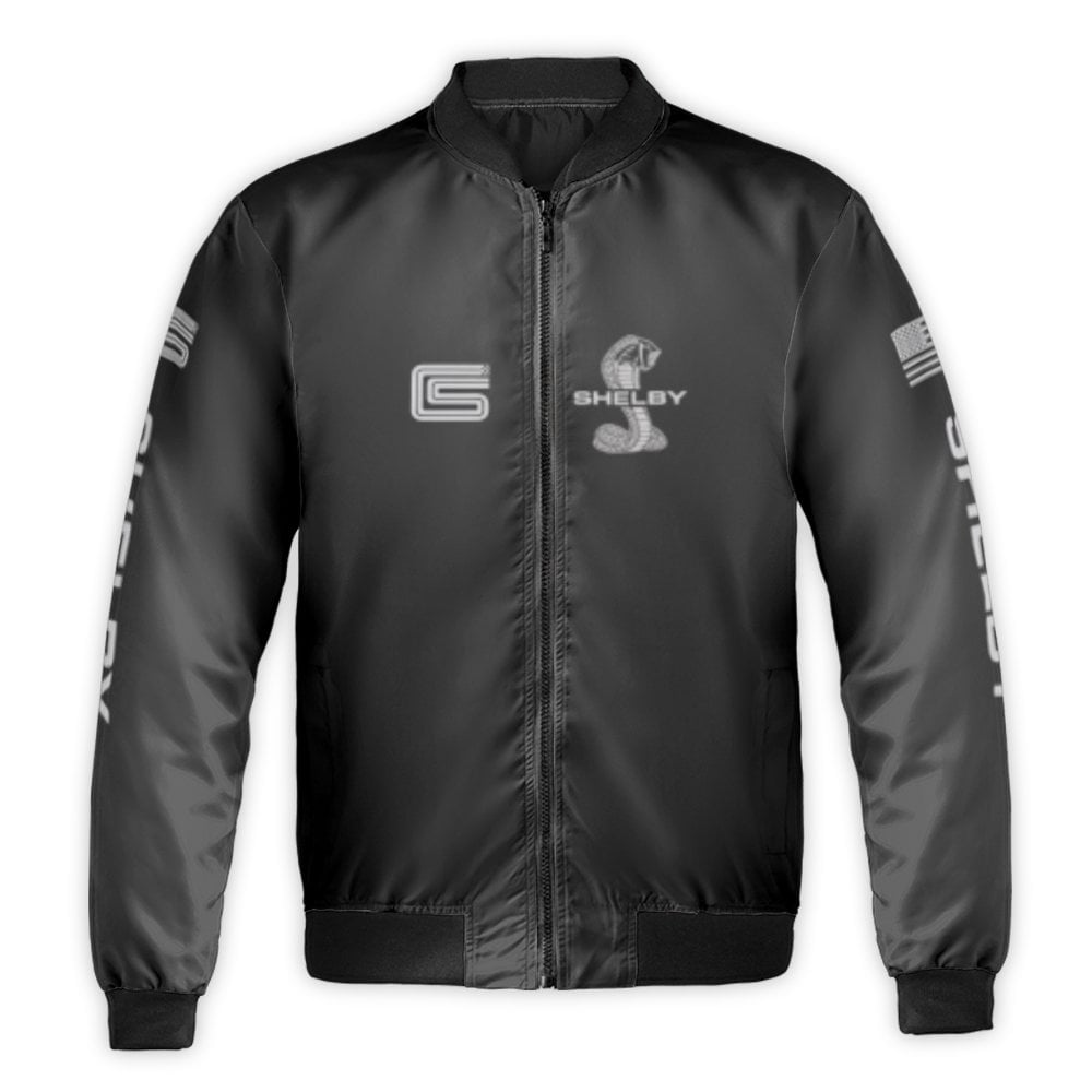 Shelby Cobra Bomber Jacket | Classic Muscle Car Design | Durable Nylon Shell | Premium Gift for Automotive Enthusiasts