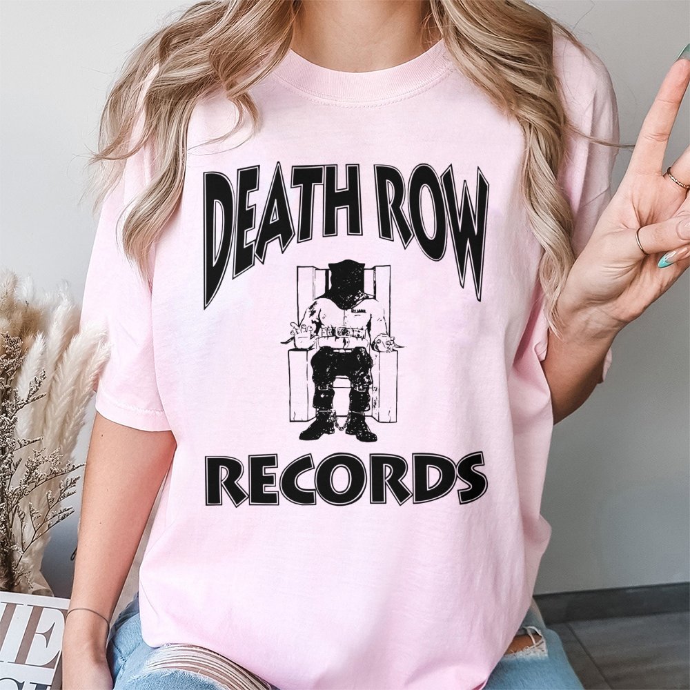 Death Row Records Graphic T-Shirt | Vintage 90s Hip Hop Music Design | Premium 100% Cotton Streetwear | Unisex Retro Gift for