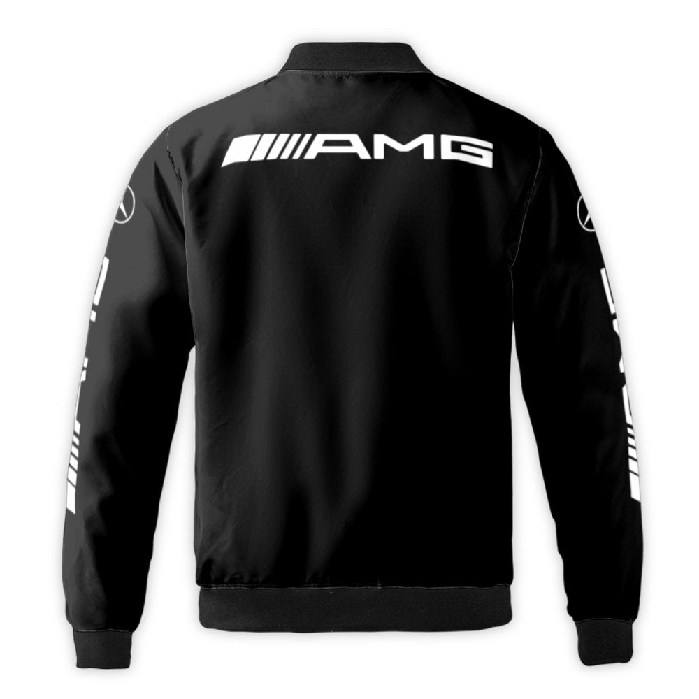 Mercedes AMG Bomber Jacket | Performance Car Enthusiast Streetwear | Durable Nylon Unisex Outerwear | Gift for German Car Fan
