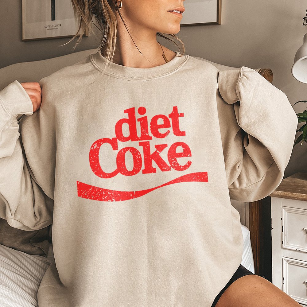 Soda Lover Sweatshirt | Vintage Aesthetic Diet Graphic | Premium Cotton Blend Crewneck | Comfortable Unisex Gift for Beverage
