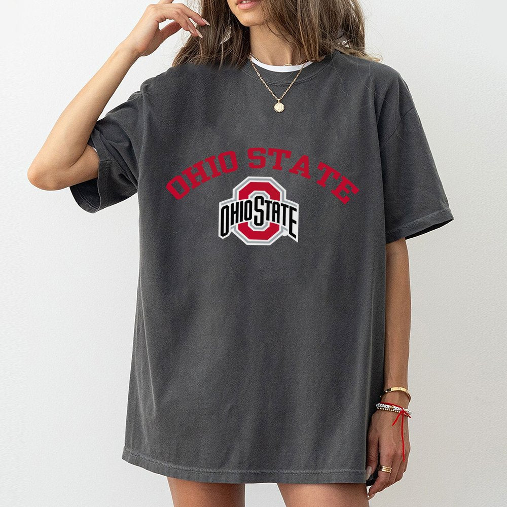 Ohio State University T-Shirt | Classic Block O Graphic Tee | 100% Cotton Premium Quality | Fan Apparel Gift for Buckeyes Alu