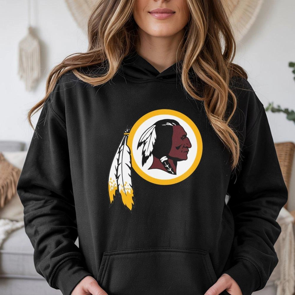 Vintage Football Logo Hoodie | Classic Native American Heritage Design | Premium Cotton Blend | Unisex Fan Gift for Sports Lo