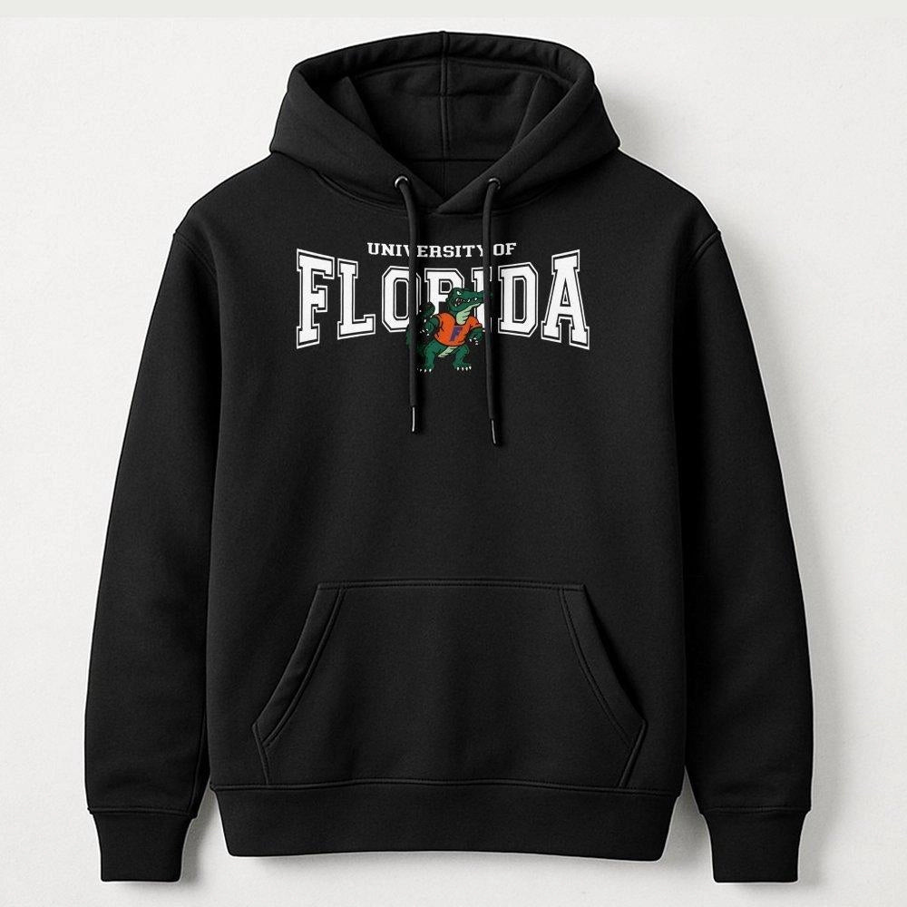 University Of Florida Hoodie | Vintage Mascot Graphic Print | Soft Cotton-Poly Blend | Premium College Fan Gift For Students 