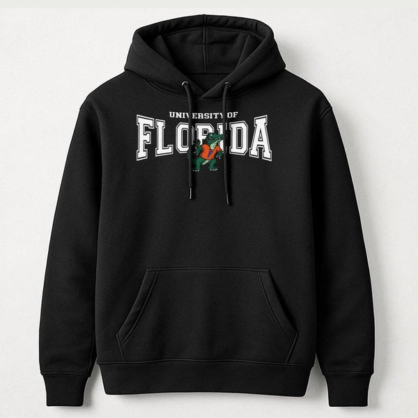 University Of Florida Hoodie | Vintage Mascot Graphic Print | Soft Cotton-Poly Blend | Premium College Fan Gift For Students 