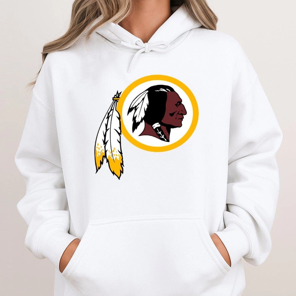 Vintage Football Logo Hoodie | Classic Native American Heritage Design | Premium Cotton Blend | Unisex Fan Gift for Sports Lo