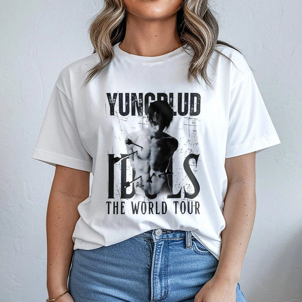 Yungblud Concert T-Shirt | Idols The World Tour Graphic Design | Premium Cotton Unisex Apparel | Gift for Alternative Rock Mu