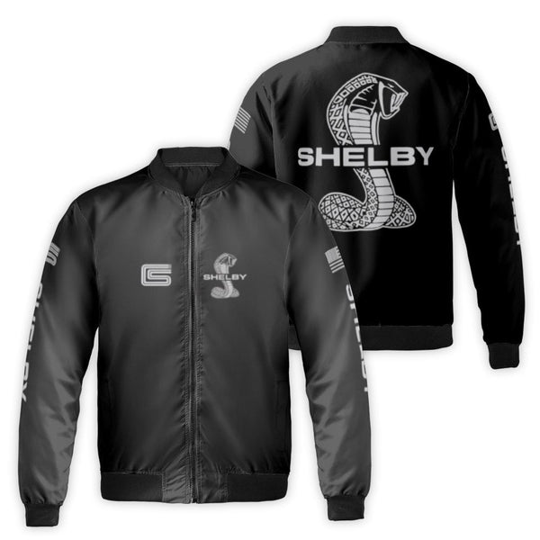 Shelby Cobra Bomber Jacket | Classic Muscle Car Design | Durable Nylon Shell | Premium Gift for Automotive Enthusiasts