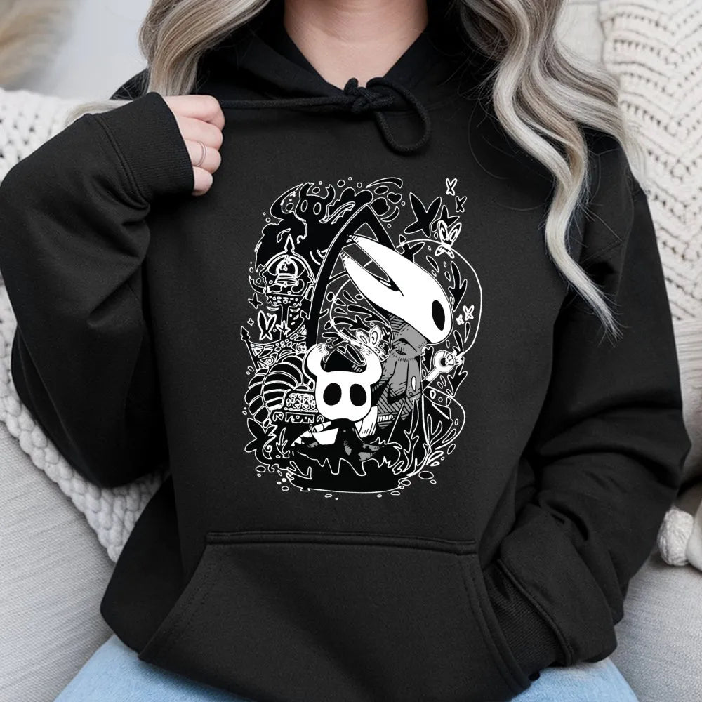 Hollow Knight Graphic Hoodie | Silksong Indie Game Art | Premium Cotton Blend | Gift For Gamers And Fans