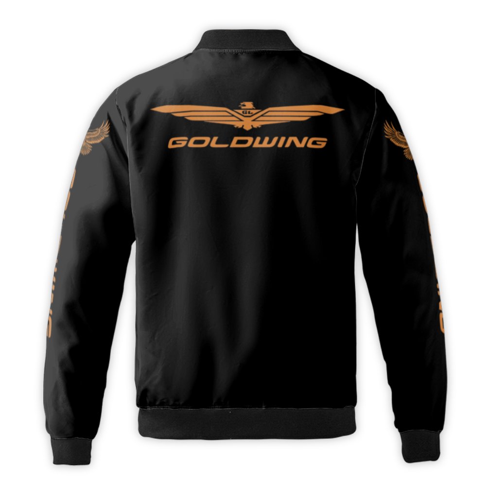 Goldwing Bomber Jacket | Motorcycle Touring Biker Graphic | Durable Nylon Windbreaker | Premium Gift for Motorcycle Riders