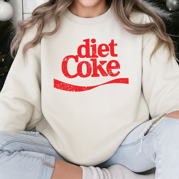 Soda Lover Sweatshirt | Vintage Aesthetic Diet Graphic | Premium Cotton Blend Crewneck | Comfortable Unisex Gift for Beverage