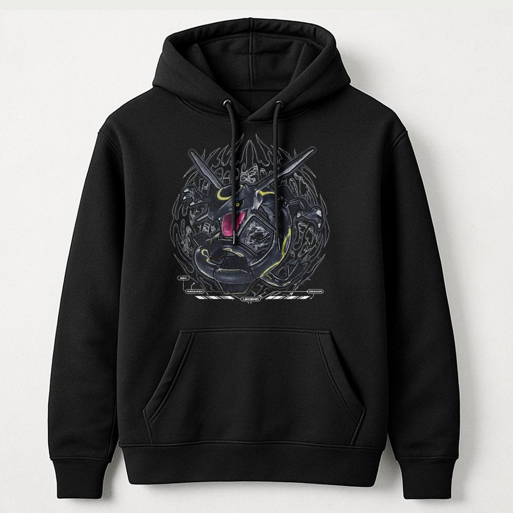 Legendary Dragon Hoodie | Dark Cyber Aesthetic Graphic | Premium Cotton Blend | Anime Gaming Apparel Gift for Gamers