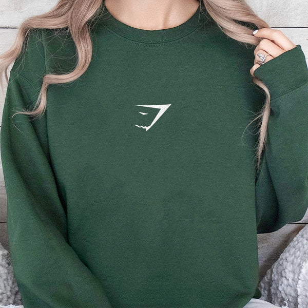 Essential Logo Sweatshirt | Unisex Minimalist Graphic Pullover | Premium Cotton Blend | Comfortable Oversized Crewneck Gift f