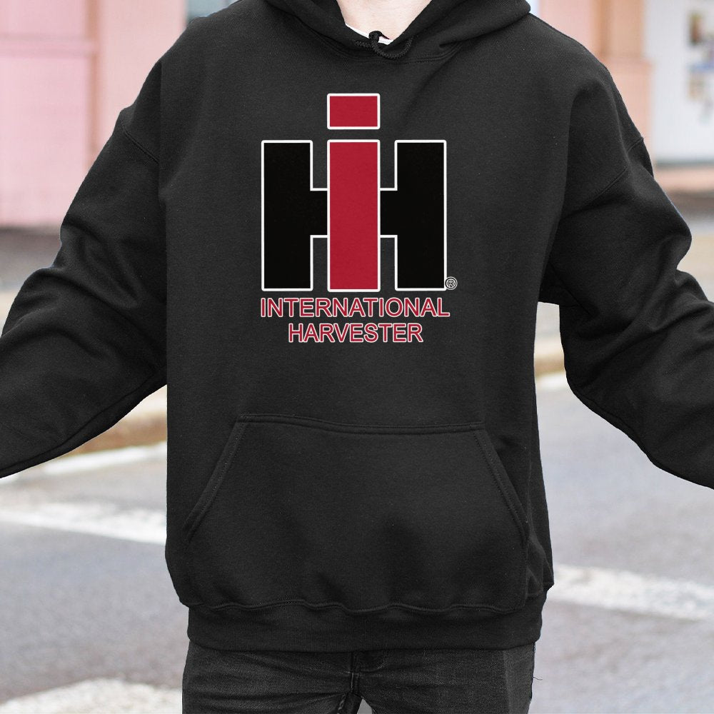 International Harvester Hoodie | Iconic IH Logo Graphic Sweatshirt | Premium Cotton-Poly Blend | Vintage Tractor Fan Gift for