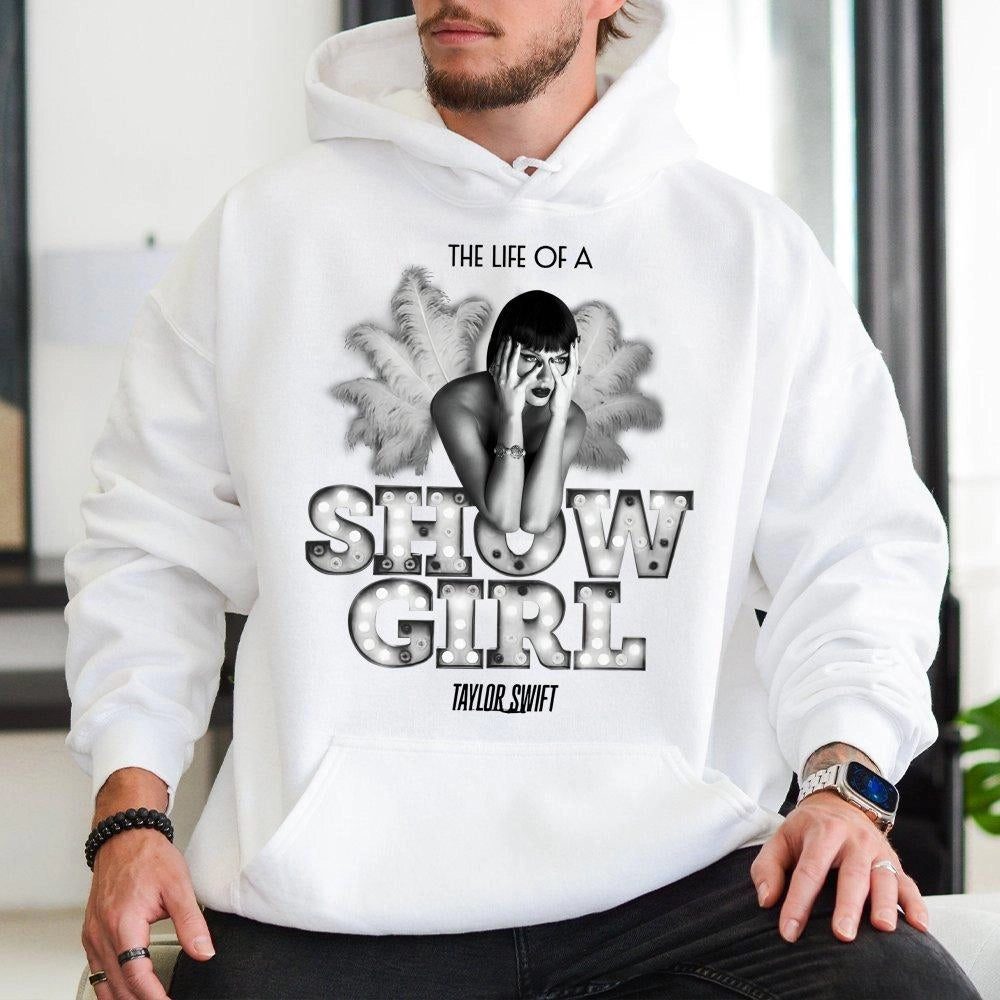 Taylor Swift Hoodie | The Life Of A Showgirl Retro Design | Premium Cotton Blend | Music Fan Gift