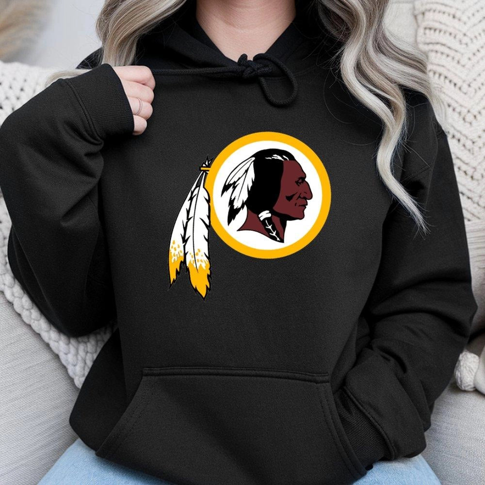 Vintage Football Logo Hoodie | Classic Native American Heritage Design | Premium Cotton Blend | Unisex Fan Gift for Sports Lo