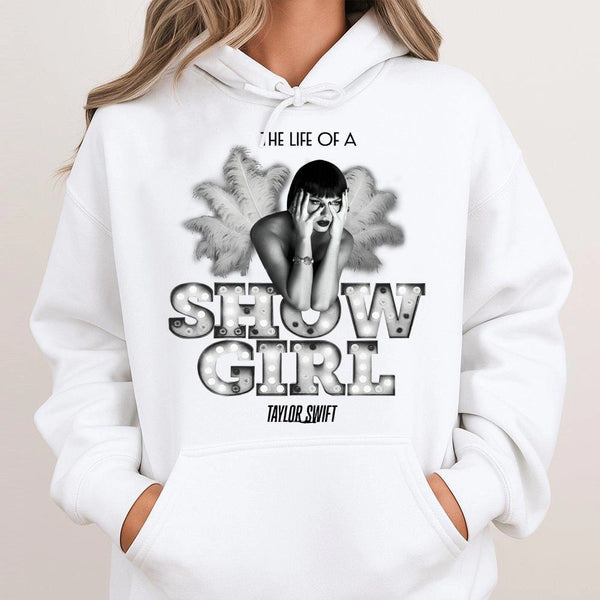 Taylor Swift Hoodie | The Life Of A Showgirl Retro Design | Premium Cotton Blend | Music Fan Gift
