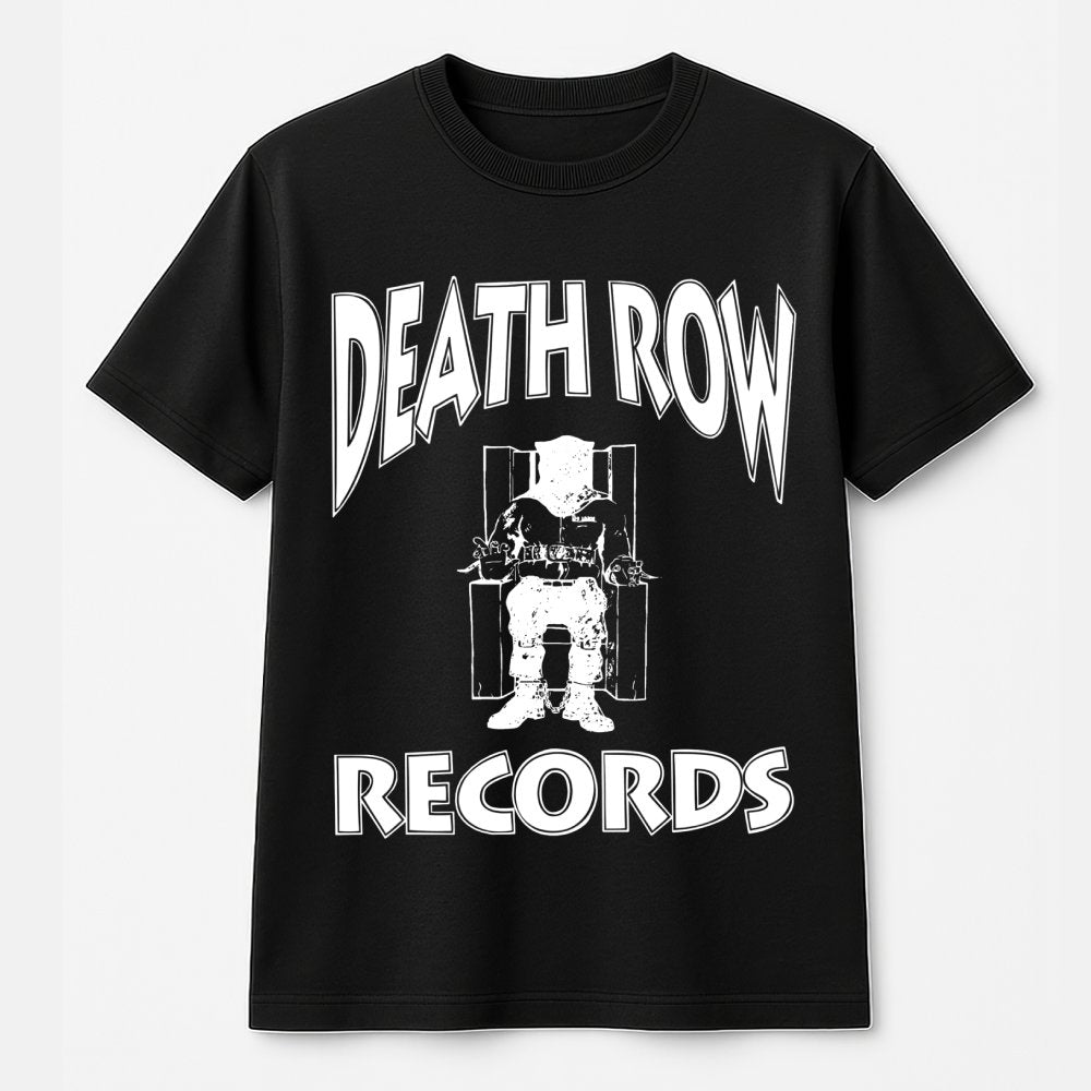 Death Row Records Graphic T-Shirt | Vintage 90s Hip Hop Music Design | Premium 100% Cotton Streetwear | Unisex Retro Gift for