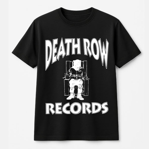Death Row Records Graphic T-Shirt | Vintage 90s Hip Hop Music Design | Premium 100% Cotton Streetwear | Unisex Retro Gift for