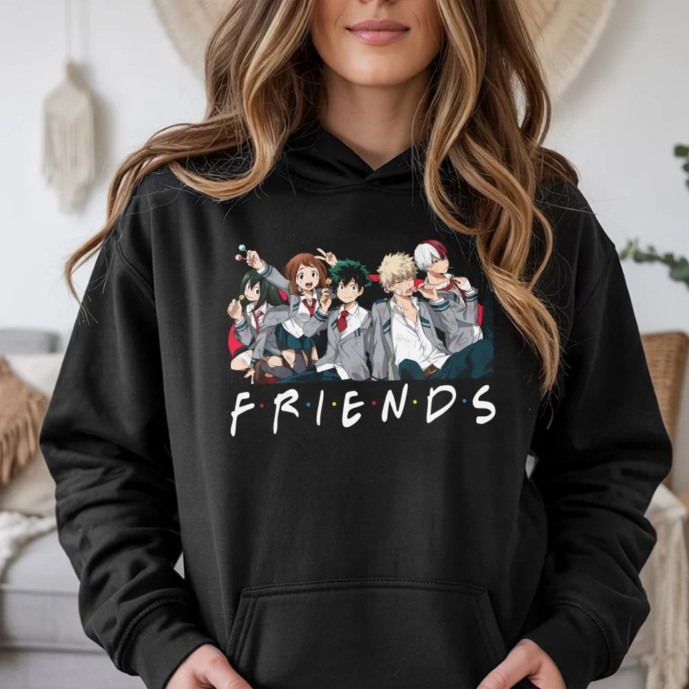 Anime Character Hoodie | My Hero Academia Inspired Graphic | Premium Cotton Blend Pullover | Gift for Manga Fans and Otaku