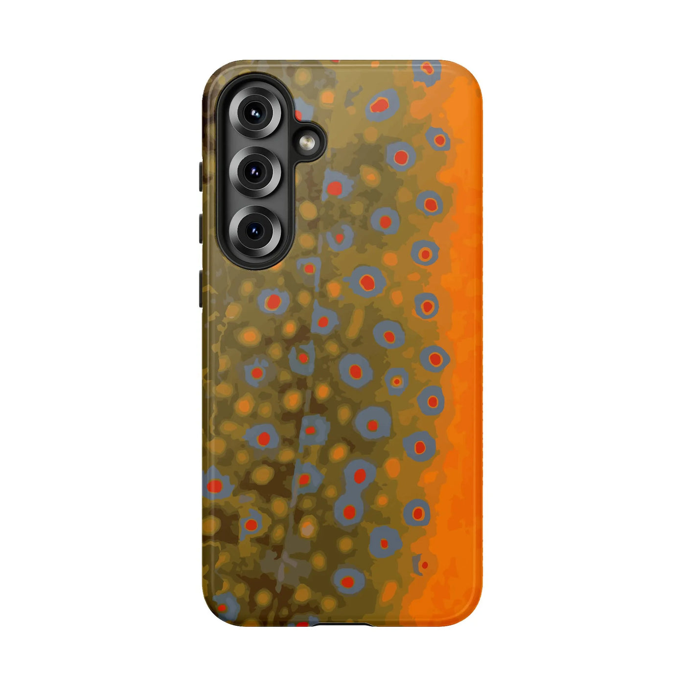 Brown Trout Phone Case | Realistic Fish Skin Pattern | Dual Layer Protective Cover | Unique Gift for Fisherman & Fly Fishing 