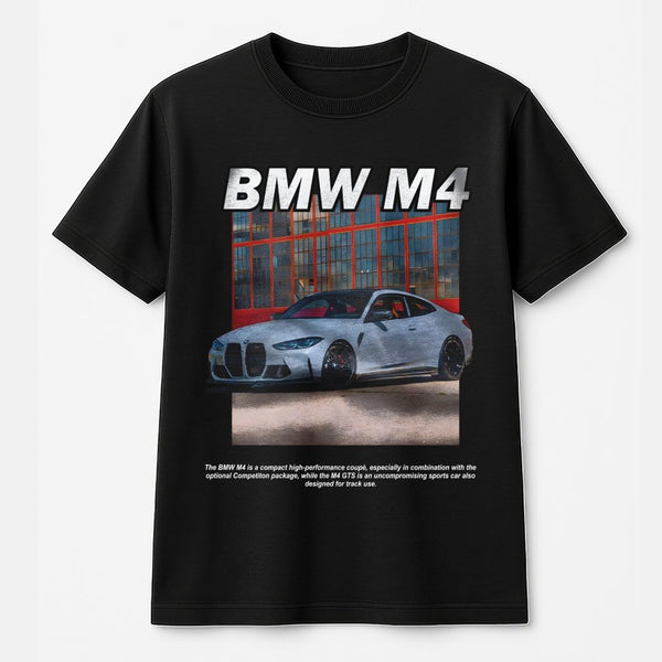 BMW M4 Graphic T-Shirt | High-Performance Coupe Streetwear | Premium Cotton Car Enthusiast Tee | Gift for Him