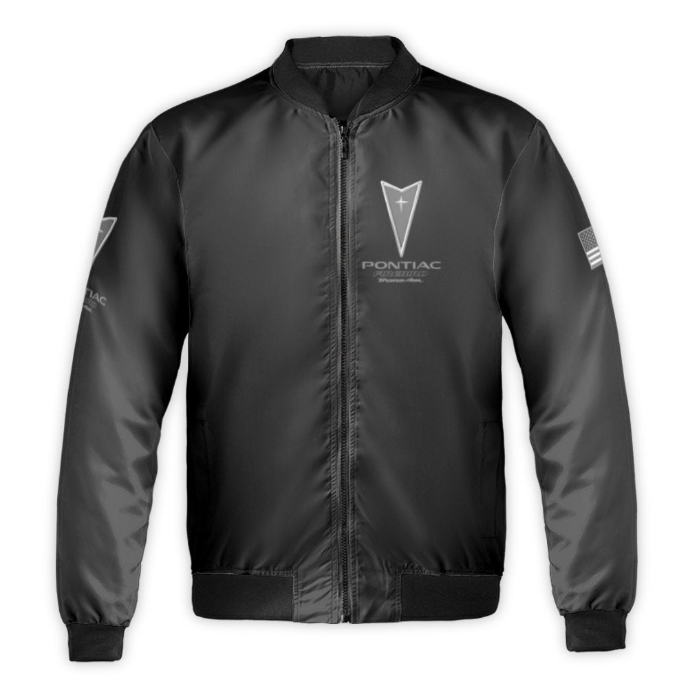 Pontiac Firebird Trans Am Bomber Jacket | Classic Muscle Car Graphic Print | Durable Nylon Windproof Outerwear | Gift For Aut