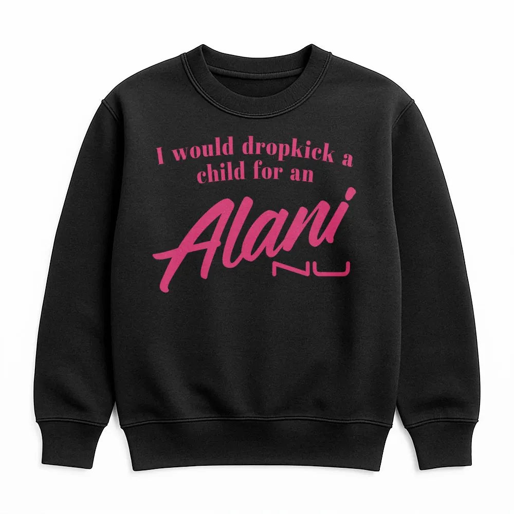 Alani Nu Sweatshirt | Funny Energy Drink Quote Graphic Tee | Premium Cotton Blend Crewneck | Gift for Caffeine Addicts & Gym 