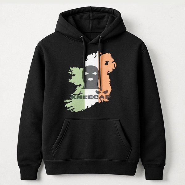 Kneecap Irish Hip Hop Hoodie | United Ireland Flag Graphic Design | Premium Cotton Blend Streetwear | Limited Edition Fan Gif