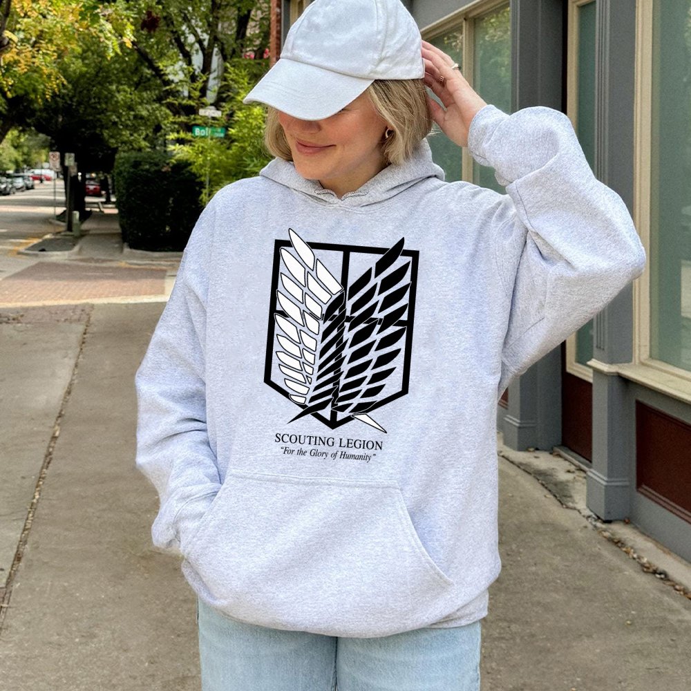 Scouting Legion Hoodie | Wings of Freedom Anime Graphic | Premium Cotton Blend | Gift for Anime Fans