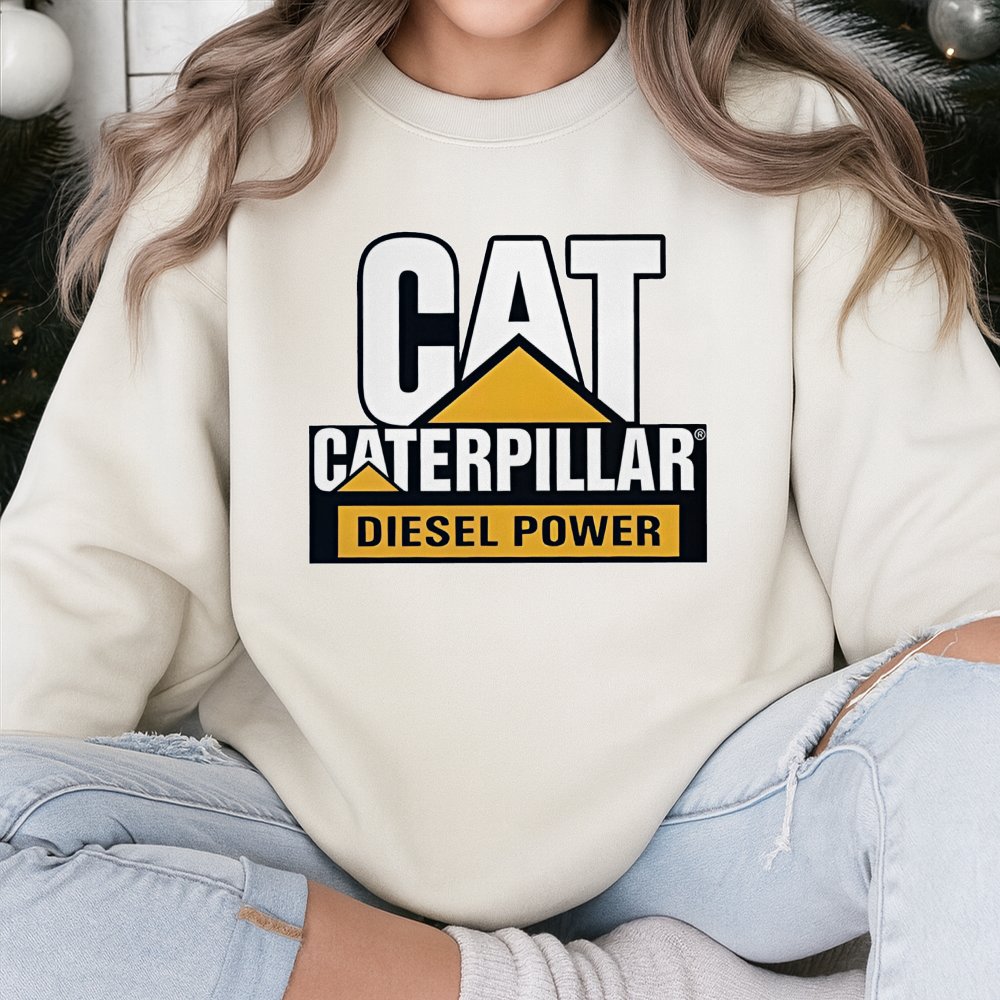 Heavy Equipment Operator Sweatshirt | Diesel Power Construction Graphic | Premium Cotton Blend Crewneck | Gift For Constructi