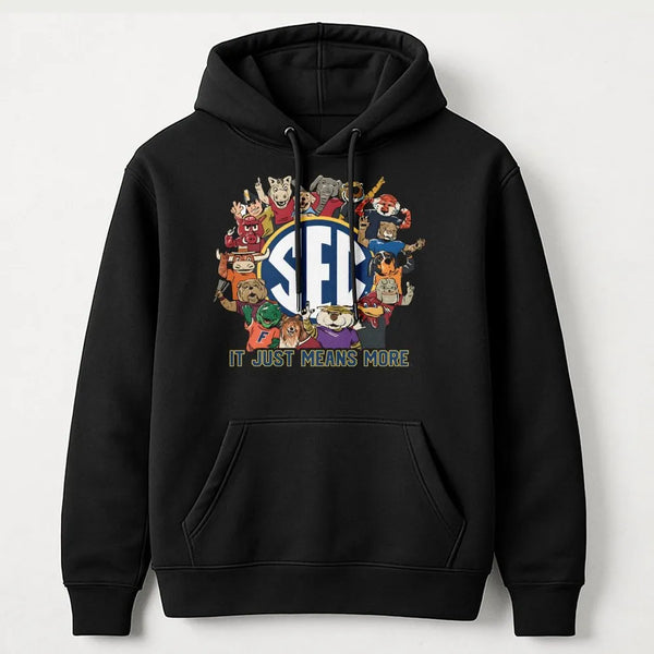 College Football Mascot Hoodie | SEC University Graphic Apparel | Premium Cotton Blend Sweatshirt | Game Day Gift for Souther