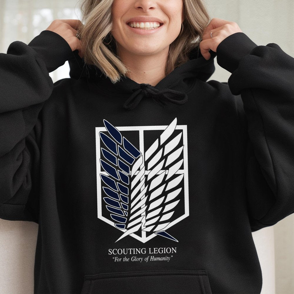 Scouting Legion Hoodie | Wings of Freedom Anime Graphic | Premium Cotton Blend | Gift for Anime Fans