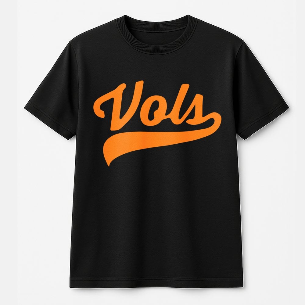 Vols T-Shirt | Retro Script College Sports Design | 100% Cotton Premium Apparel | Tennessee Game Day Fan Gift for Men and Wom