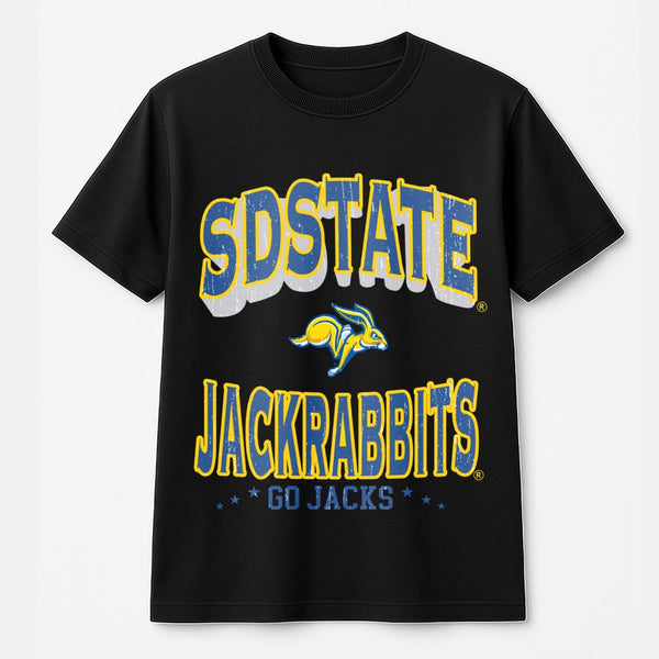 SDSU Jackrabbits T-Shirt | Vintage Collegiate Mascot Graphic | Premium 100% Cotton | South Dakota State University Fan Appare